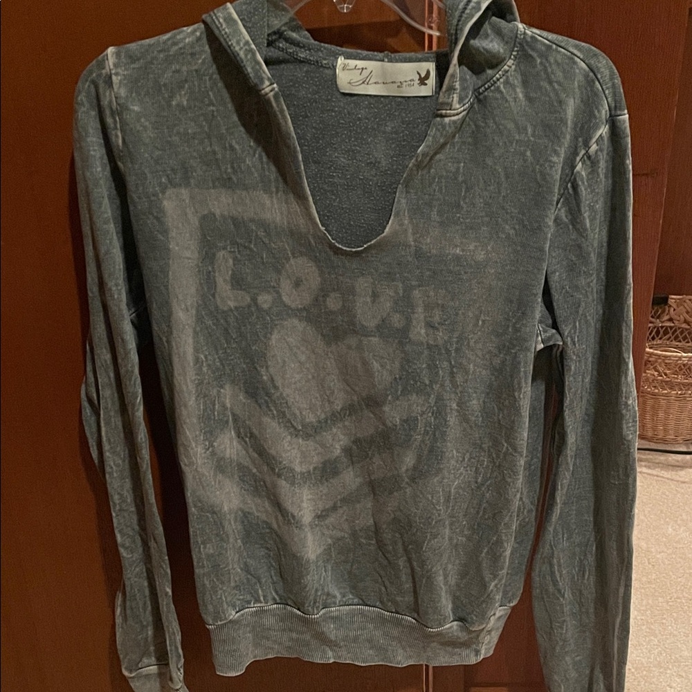 Vintage Havana Hoodie with LOVE design